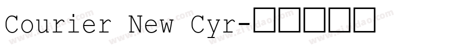 Courier New Cyr字体转换